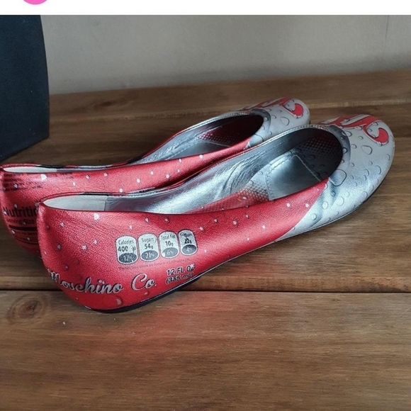 Super rare moschino cola flat ballerina pumpsLeatherUk 5New without box - Picture 4 of 4